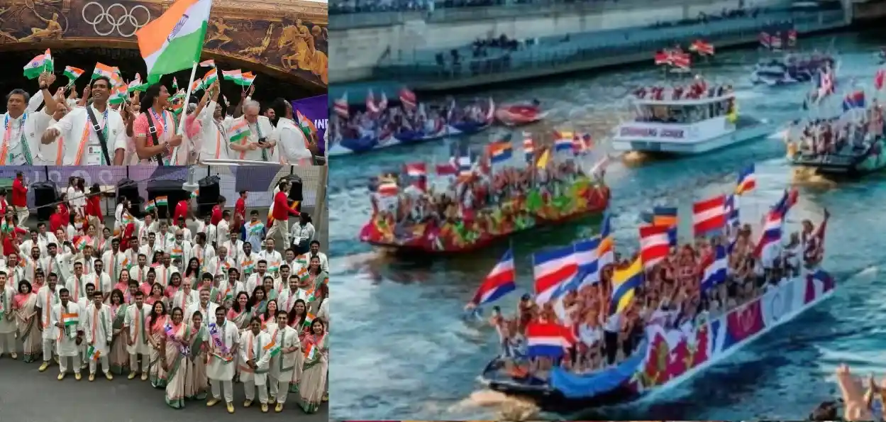  پیرس اولمپکس : رنگا رنگ  اور خوبصورت افتتاحی تقریب